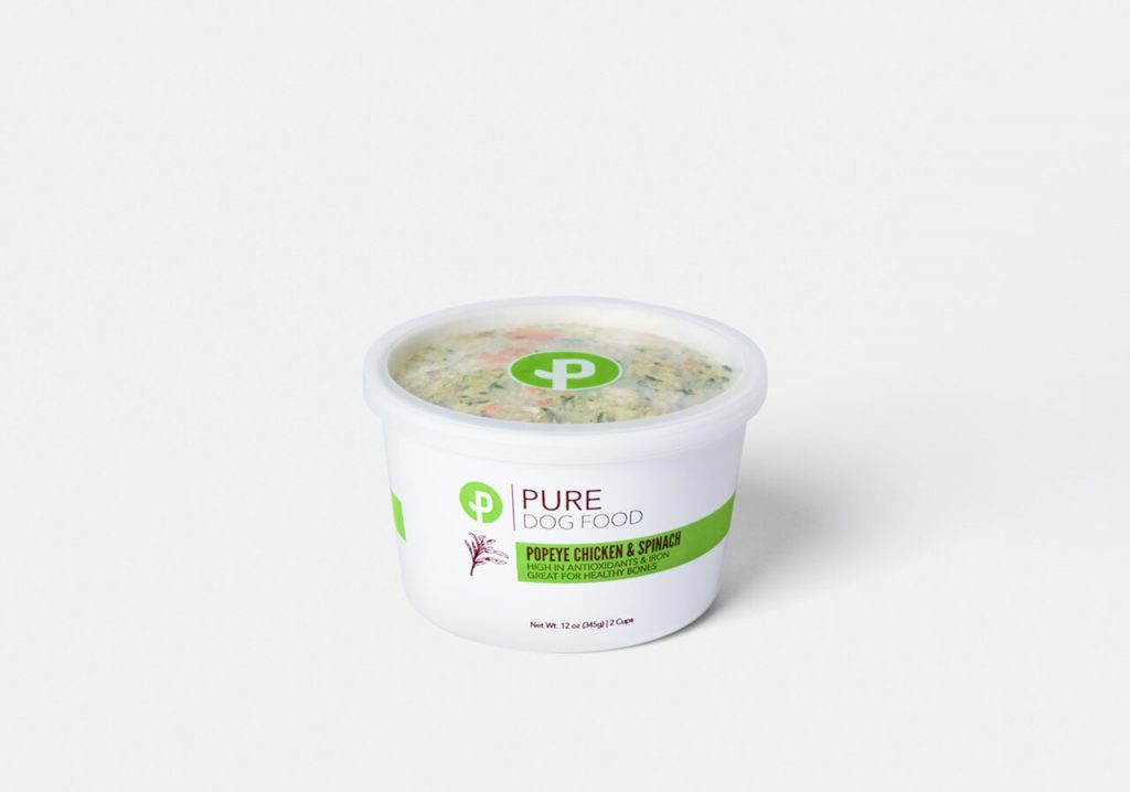 Popeye Chicken & Spinach PURE Dog Food